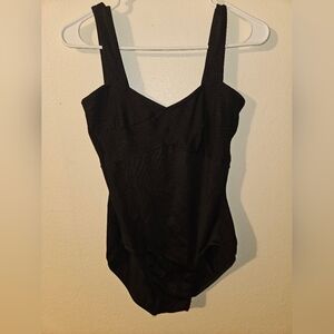 Mirella Womans Black Leotard Size Large